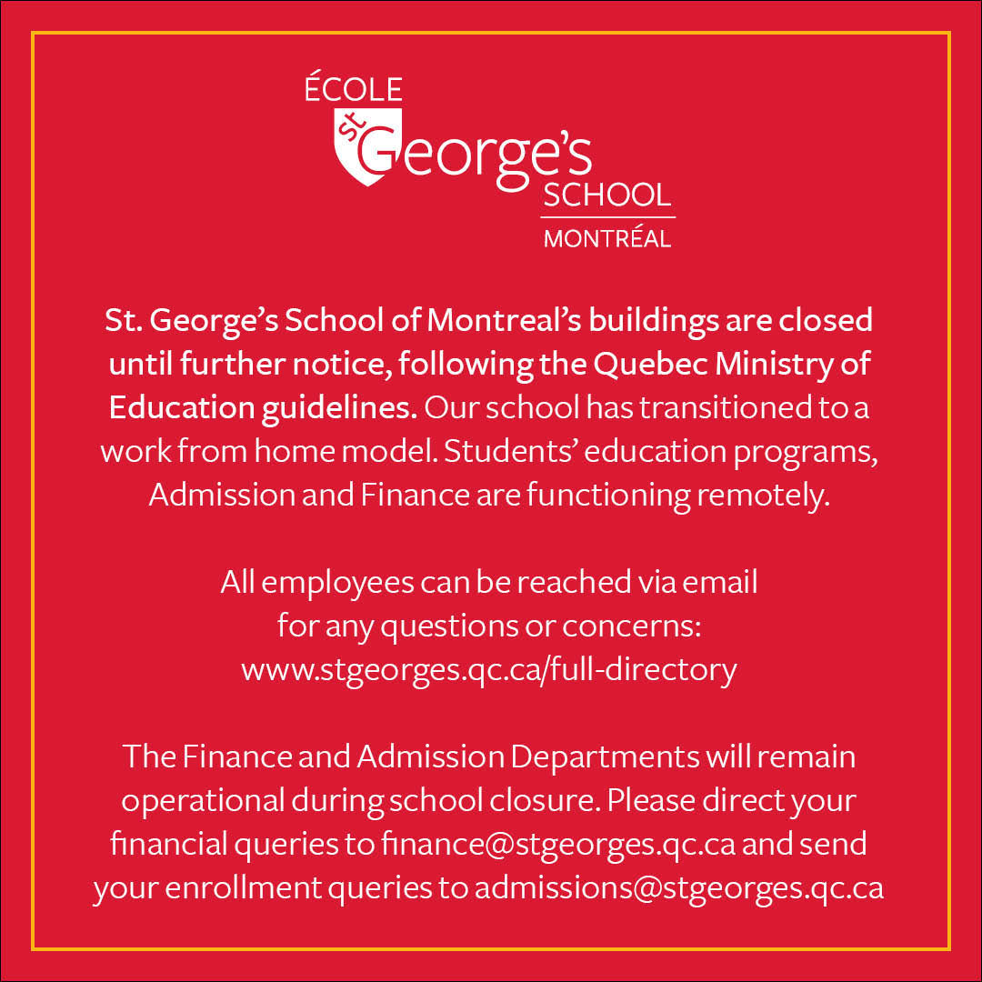 St. George's School of Montreal (@stgeorgesmtl) on Twitter photo 