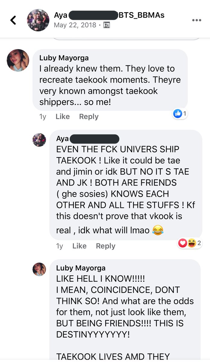 Not as bad as most of the stuff in this thread, but although she has claimed on here that she isn’t a shipper, she actually is and is a delusional one. Convinced taekook is real.