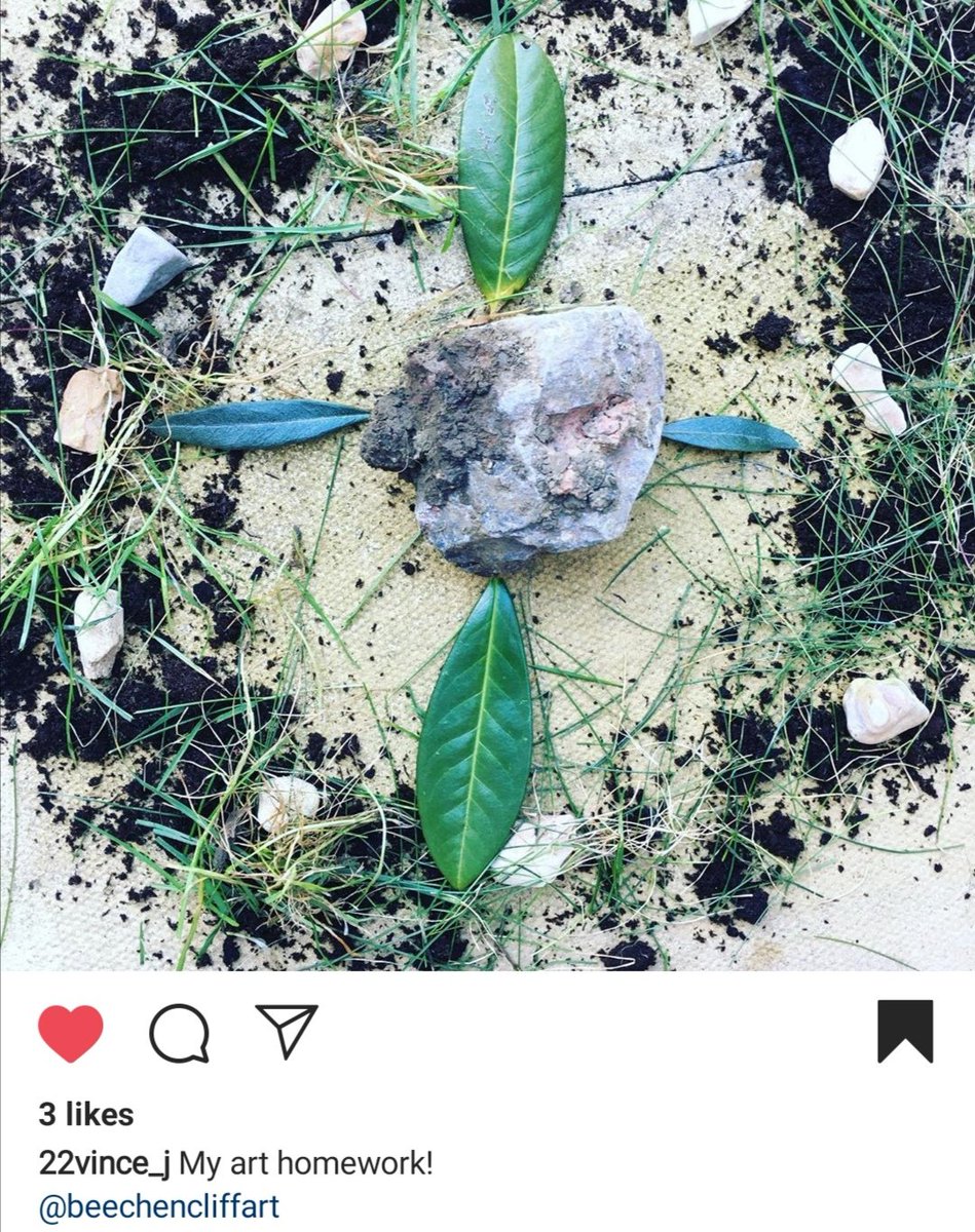 We may now be in lockdown but that hasn't stopped our boys being creative in their own gardens creating these fabulous Andy Goldsworthy inspired creations. We love them!!! #beechencliffart <a href="/BeechenCliff/">Beechen Cliff School</a>