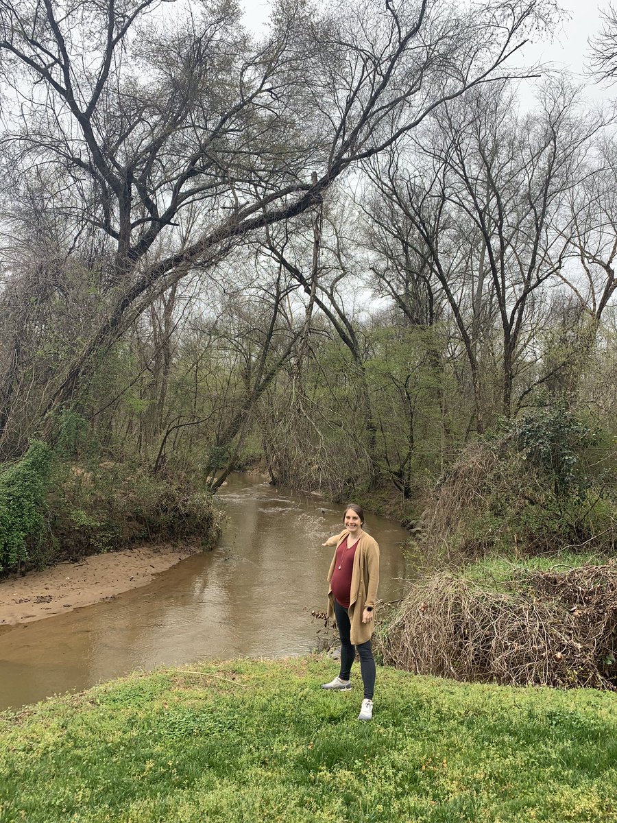 Went exploring on our walk today for #MotherNatureMonday. It’s so fun to take the time to actually recognize the beautiful nature around us, even in the rain! #PanthersEngaged