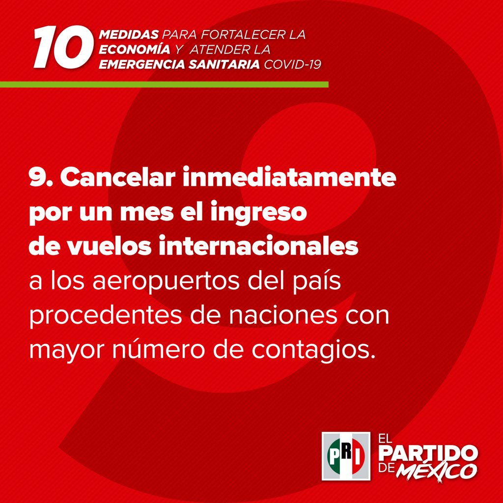 Para salvaguardar la vida y salud de nuestra nación, #ElPRIPropone: