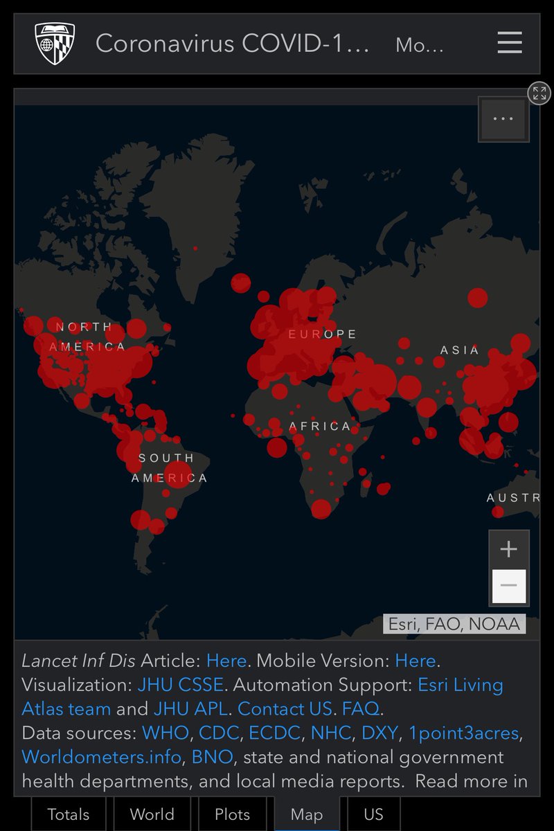 Here’s an interactive #COVID19 Data Tracker! To view more click on the Link: arcgis.com/apps/opsdashbo…