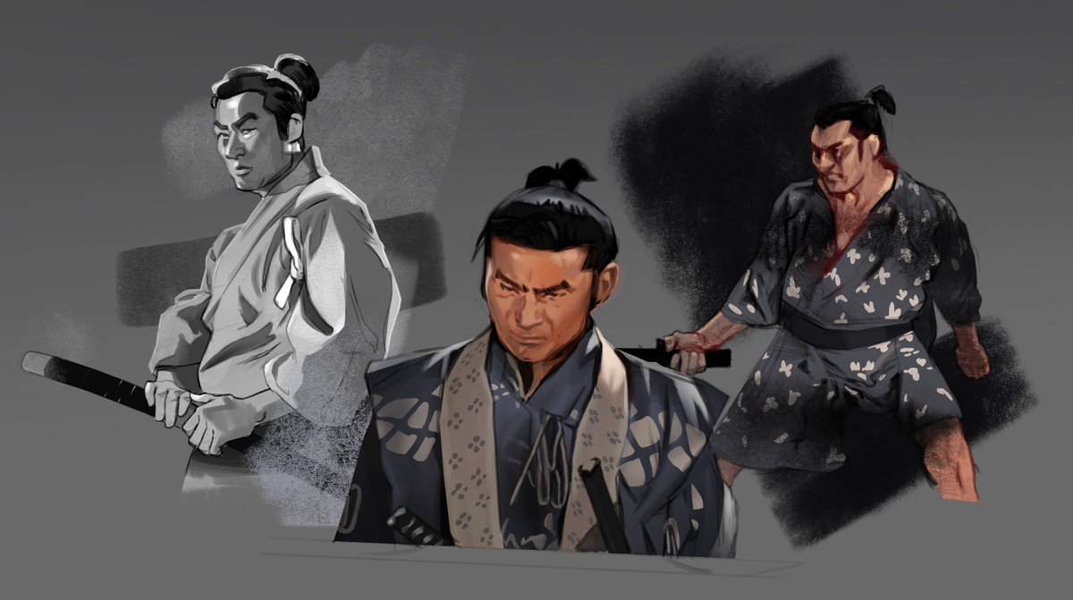 Self-isolation samurai sketch