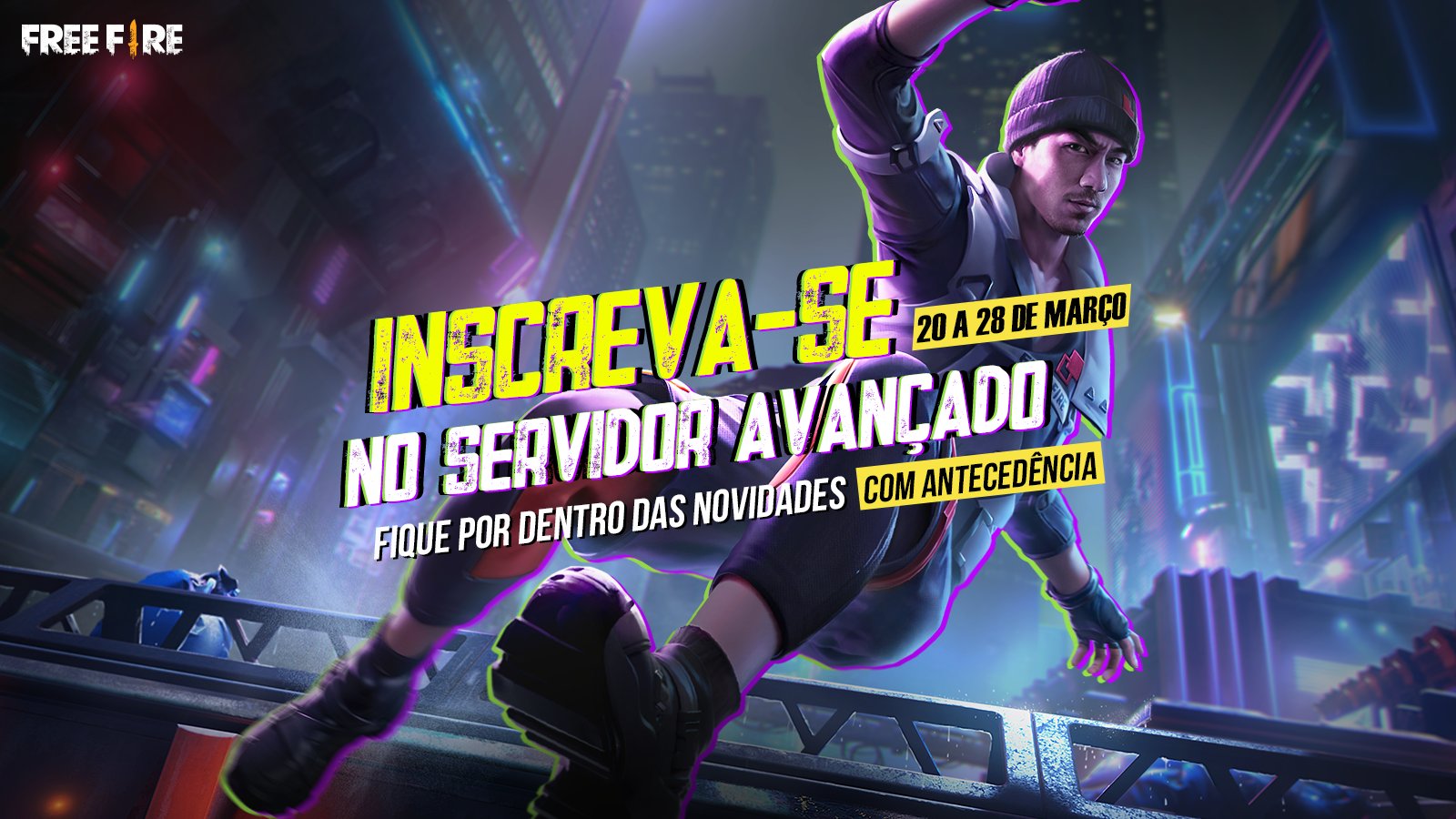 Garena Free Fire Brasil on X: Tem novidade chegando! Inscreva-se no Servidor Avançado para saber tudo o que vai rolar no FF! / X