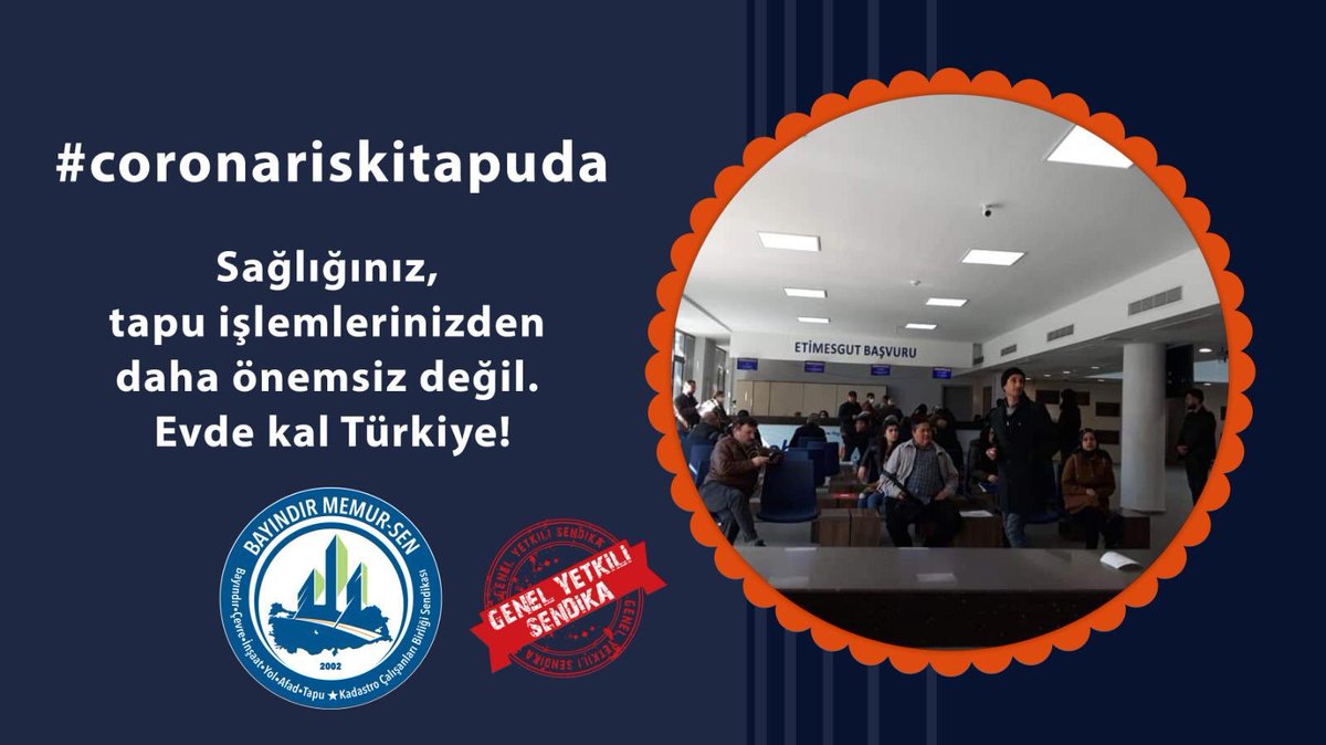 Aylık ortalam tapuya gelen vatandaşımız 2.000.000
Sağlığın ve Sağlımız için
Lütfen Evde Kal
#coronariskitapuda