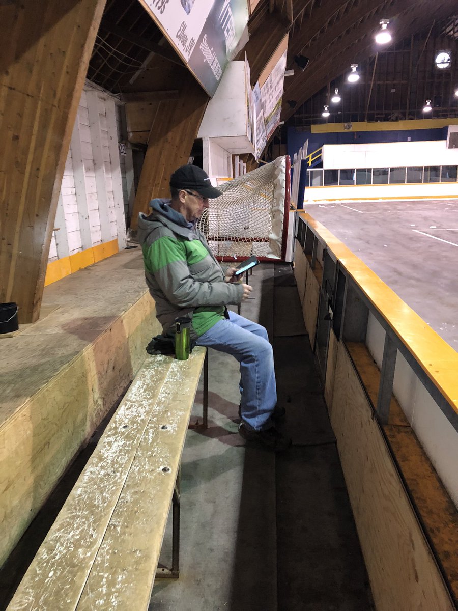 Big shout out to the crew that showed up to help take the ice out of the rink this morning.  #seeyounextyear #smalltownliving #meetforbeersatalaterdate