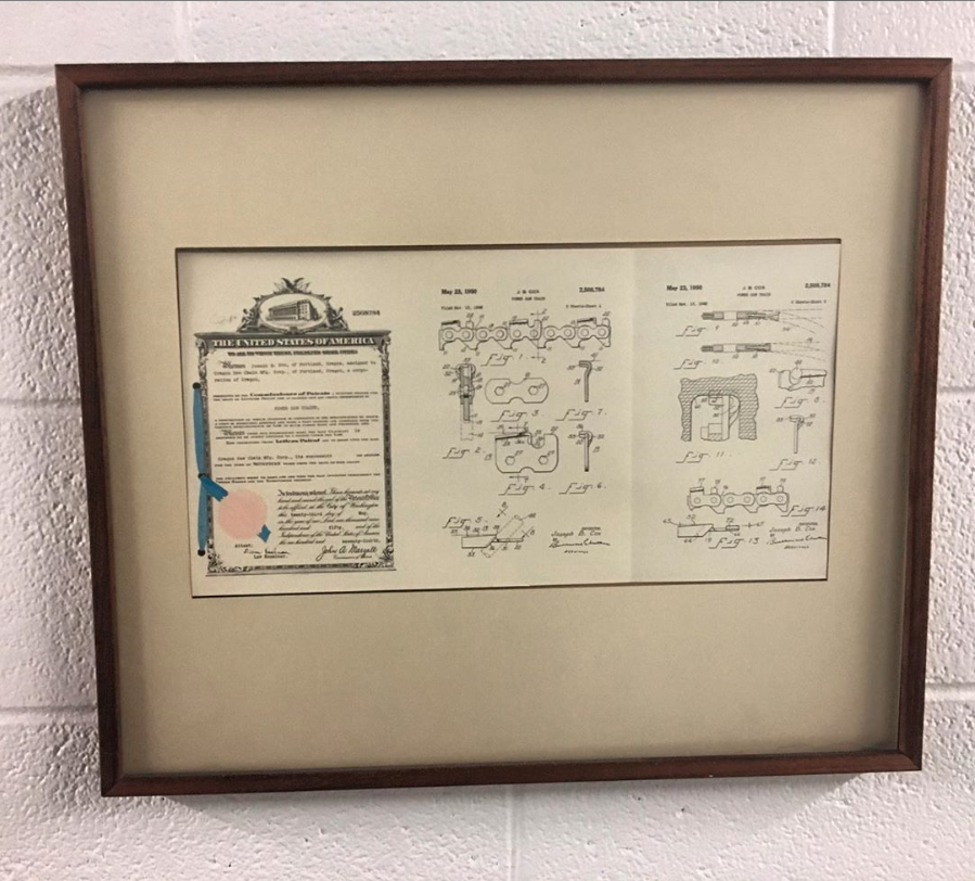 Hand-crafted and designed for excellence. Check out the original patent for our traditional saw chain teeth. 

Thanks for sharing this photo from your plant tour, @pavelmcglave!
