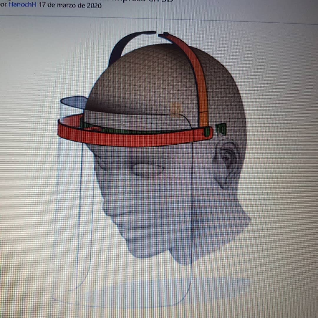 madrid3d's tweet photo. Viseras para el hospital de Fuenlabrada #Impresion3D #Madrid #COVIDー19 https://t.co/M2yRZIwG5K