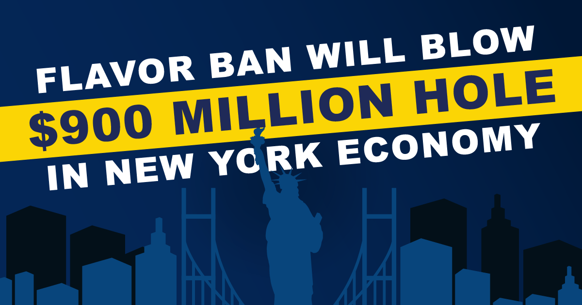 Why @CarlHeastie, <a href="/AndreaSCousins/">Sen. Stewart-Cousins</a> are you letting the Governor force you to pass a flavor ban that will shut 600+ small shops, put 4,600 New Yorkers out of work &amp; blow a $900M hole in the New York economy? Read this NY economist warning now: bit.ly/NYFlavorBanKil…