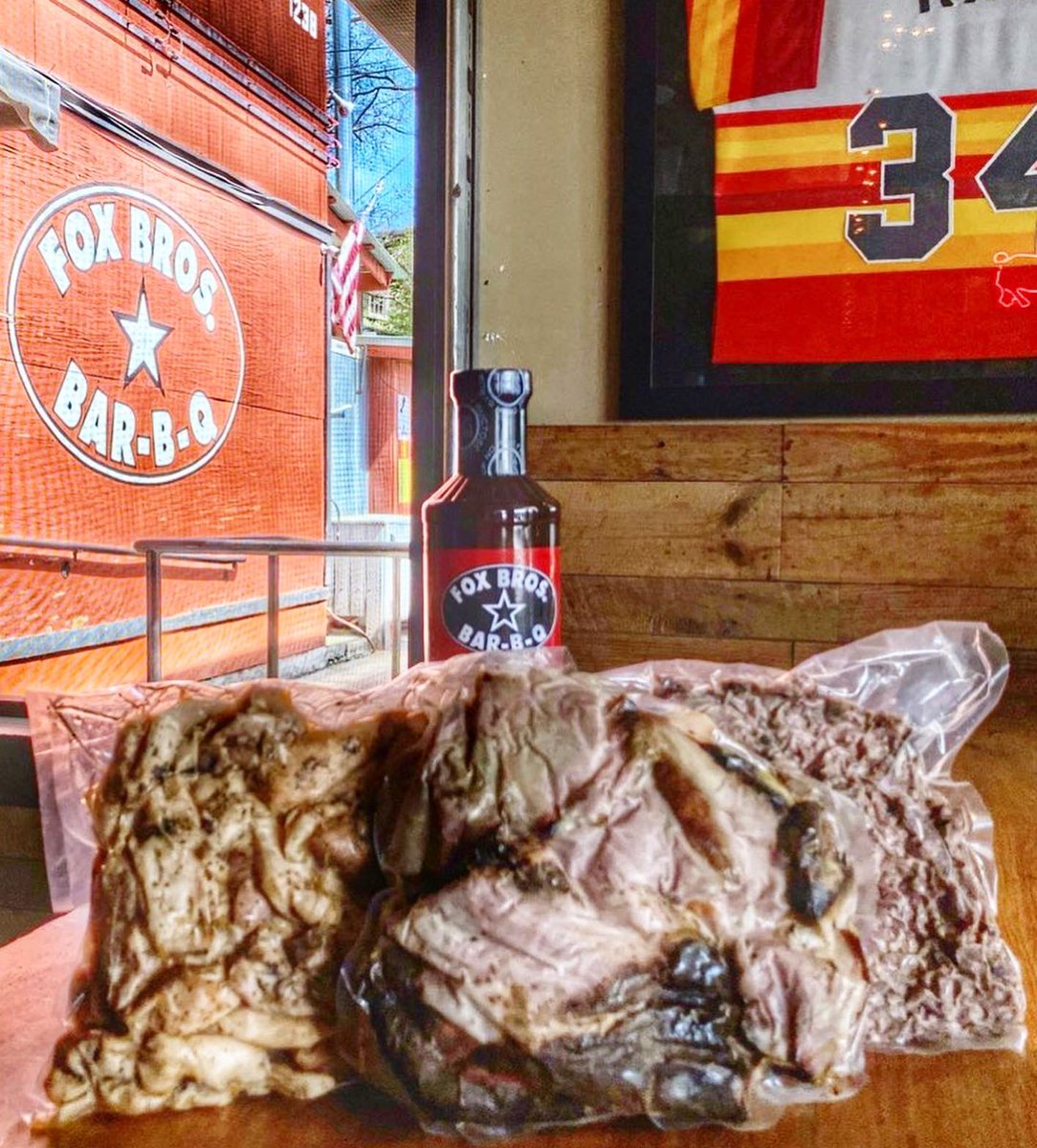 foxbrosbarbq's tweet photo. We still have 1.5lb vacuum sealed bags of Cold Pulled Pork ($20) Chopped Brisket ($27) and Smoked Chicken ($24) still available for pick up. Great for storage or reheat. We are open 11am-8pm if you need to get food, but please, return home afterwords. Be safe and be healthy. https://t.co/2RVPaPxlWU