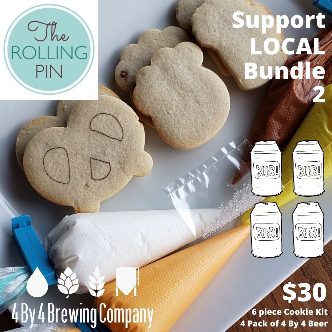 4by4Galloway's tweet photo. Looking for something to do to keep busy during Quarantine?!
Support Local Bundle 2 - Now until (at least) April 1st!
$30
6 piece Cookie Decorating Kit from The Rolling Pin + a 4 pack ofBeer.
#417strong #supportlocal #supportlocalbundle #eatlocal #drinklocal #quarantine https://t.co/XwvgCEYnu9