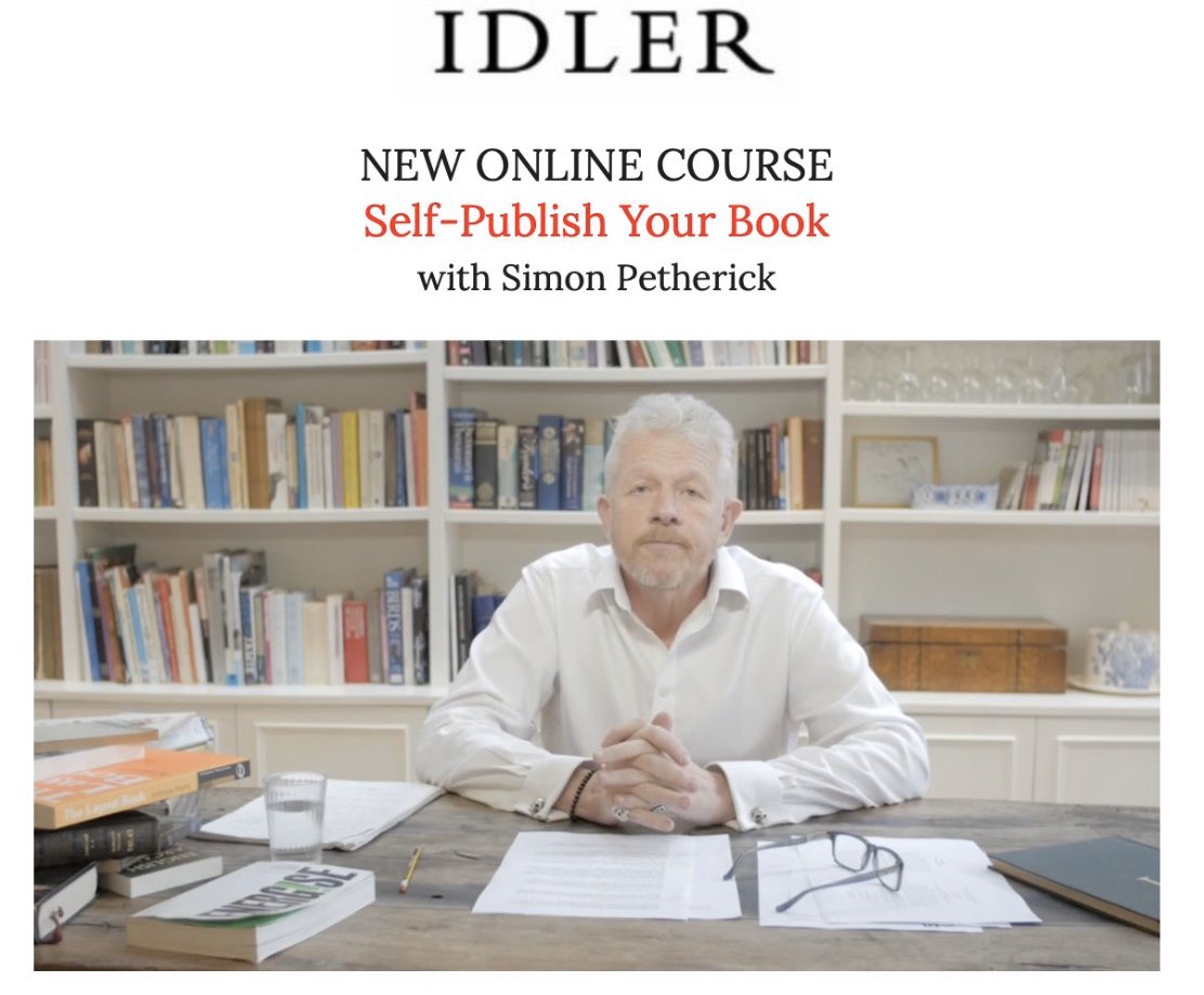 Congratulations to our dear friend publisher &amp; editor, <a href="/SimonTPetherick/">Simon Petherick</a>, who has his ‘How To Self Publish’ online course launched today by <a href="/idler/">Idler</a> Magazine. Be quick! Half price until next Monday: idler.co.uk/product/self-p… #StayAtHome