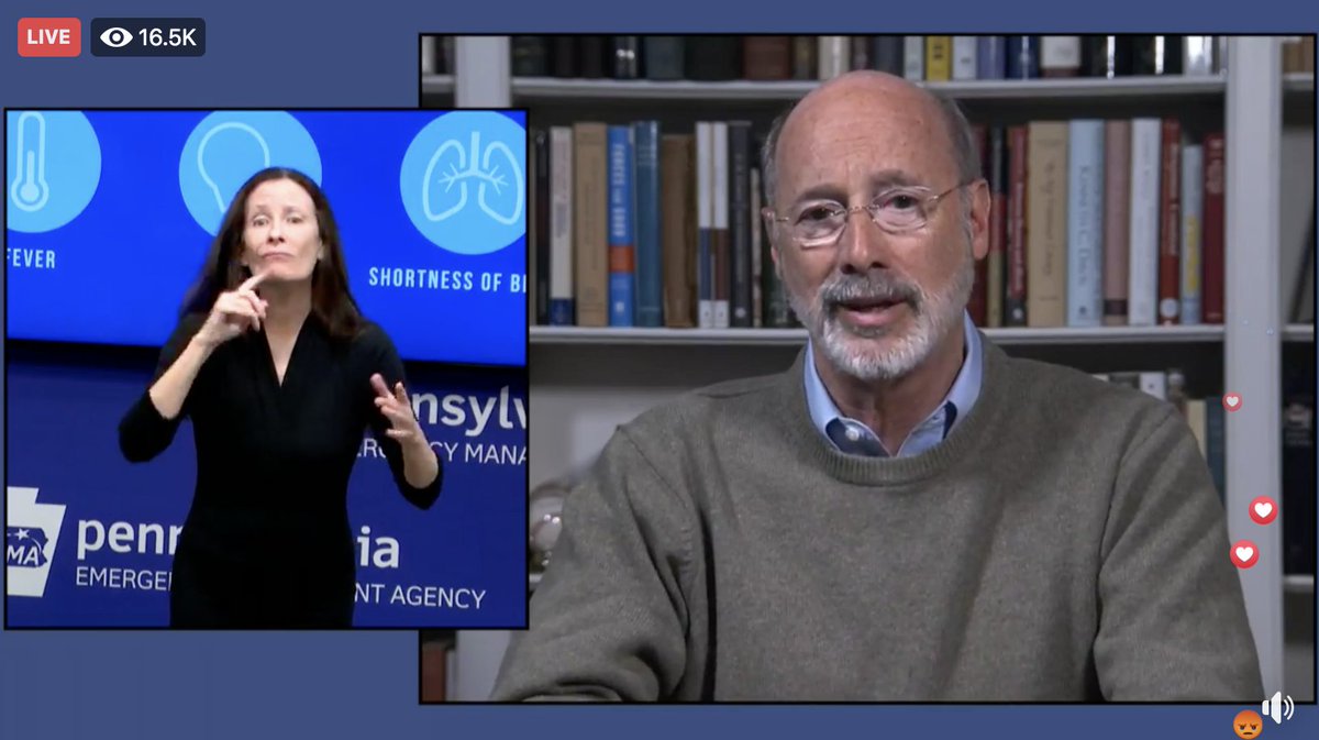 Governor Wolf and interpreter