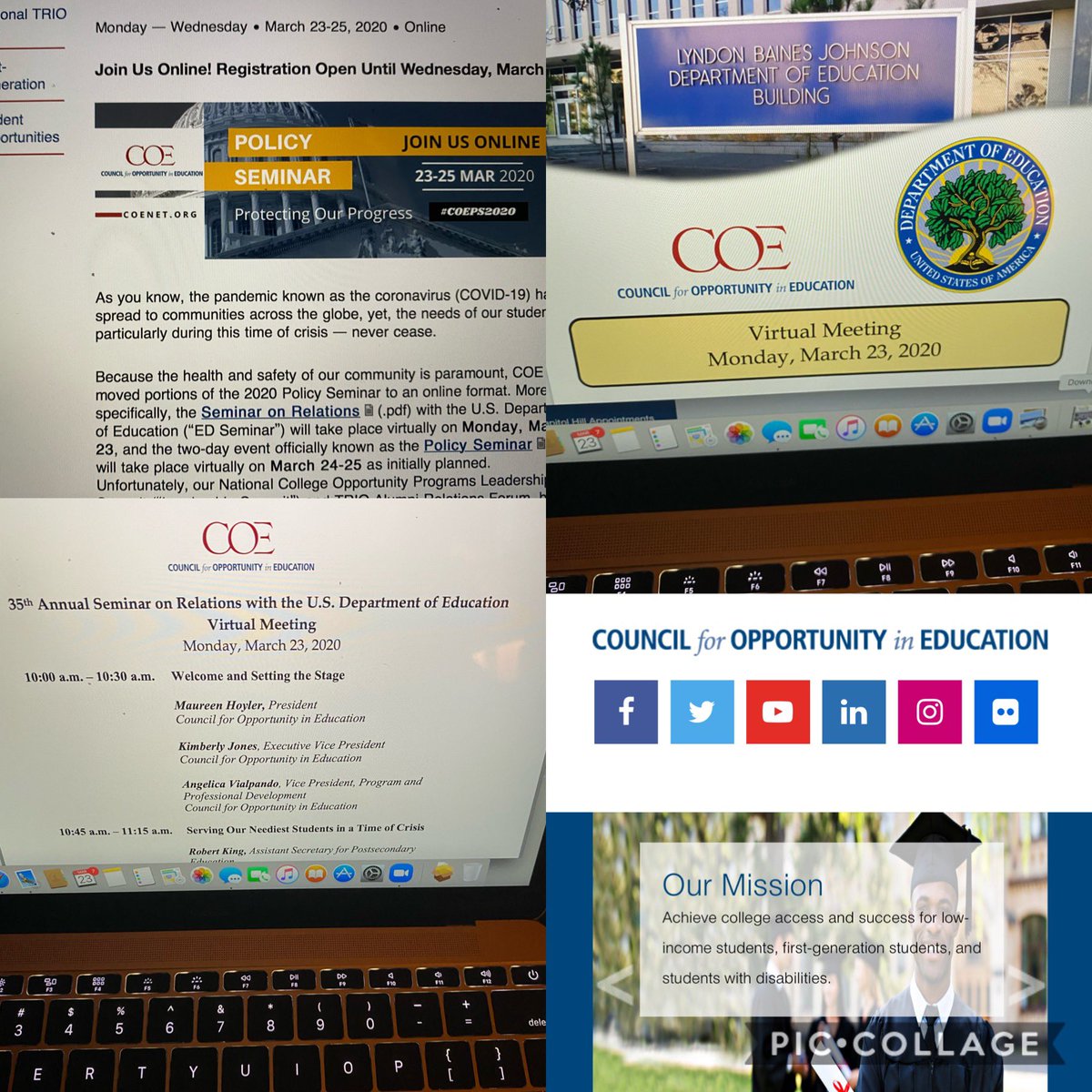 geauxnatural's tweet photo. #COEPS2020
#COEPolicySeminar
#ProtectingOurProgress
#CouncilForOpportunityInEducation
#COE
#DayOne
#TRIOProfessional
#TRIOLeader
#TRIOBusiness
#LASAPTRIO
#SWASAPTRIO
#IAMTRIO
#TRIOWORKS
#EducationalTalentSearch
#ETS
#WorkFromHome
#WFH
#StayHome
#SocialDistance
#WashYourHands https://t.co/DTbbBa3J5e