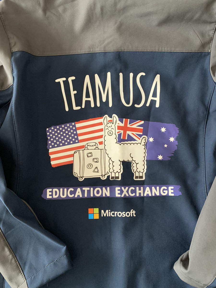 natalie_perejda's tweet photo. Can’t help but think we would have been in Sydney, Australia with a bunch of amazing educators from all over the world today. While the conference is postponed to keep us all safe, I love that we are still connecting virtually! #road2E2 #MicrosoftEDU #USAE2CREW #rockinmyjacket https://t.co/hpCades9Ef