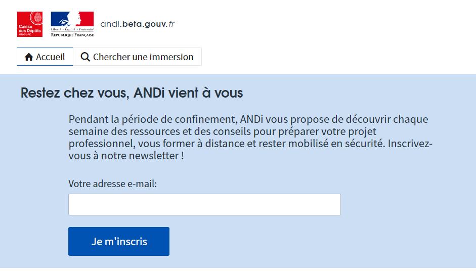 Restez chez vous, ANDi vient à vous🏡
Chaque semaine des ressources et des conseils. Préparez votre projet, formez-vous à distance, restez mobilisé en sécurité.
Inscrivez-vous👉andi.beta.gouv.fr
Employeurs, associations et accompagnants, relayez dans vos réseaux🙏
#handicap