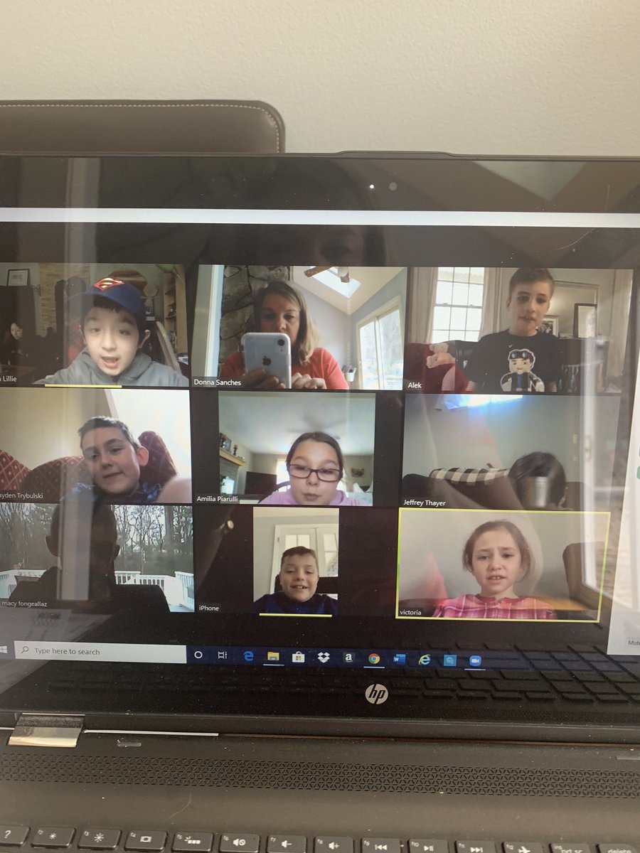 MrsSanchesDES's tweet photo. @zoom_us is the best!  We had our first class meeting today. They were so excited to see each other. Can’t wait for the next one!  #IMissMyStudents @TopdogsDES https://t.co/qWtOrPQkud