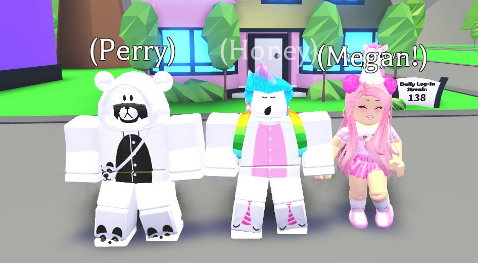 Code Honey On Twitter Recording Some Legendary Adopt Me Videos With My Best Friends Perrythepandayt Meganplays Adoptme