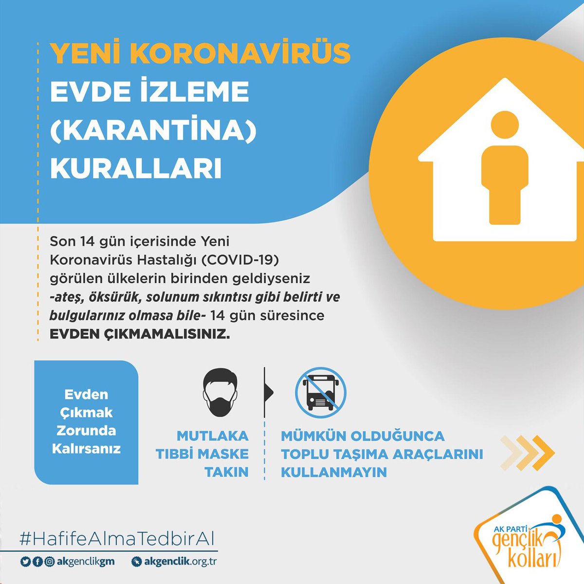 AkgencZburnu's tweet photo. Alacağımız basit ama etkili tedbirlerle kendimizi ve sevdiklerimizi koruyabiliriz.
Lütfen 👉 #HafifeAlmaTedbirAl !!! https://t.co/qD9UCa1EEQ