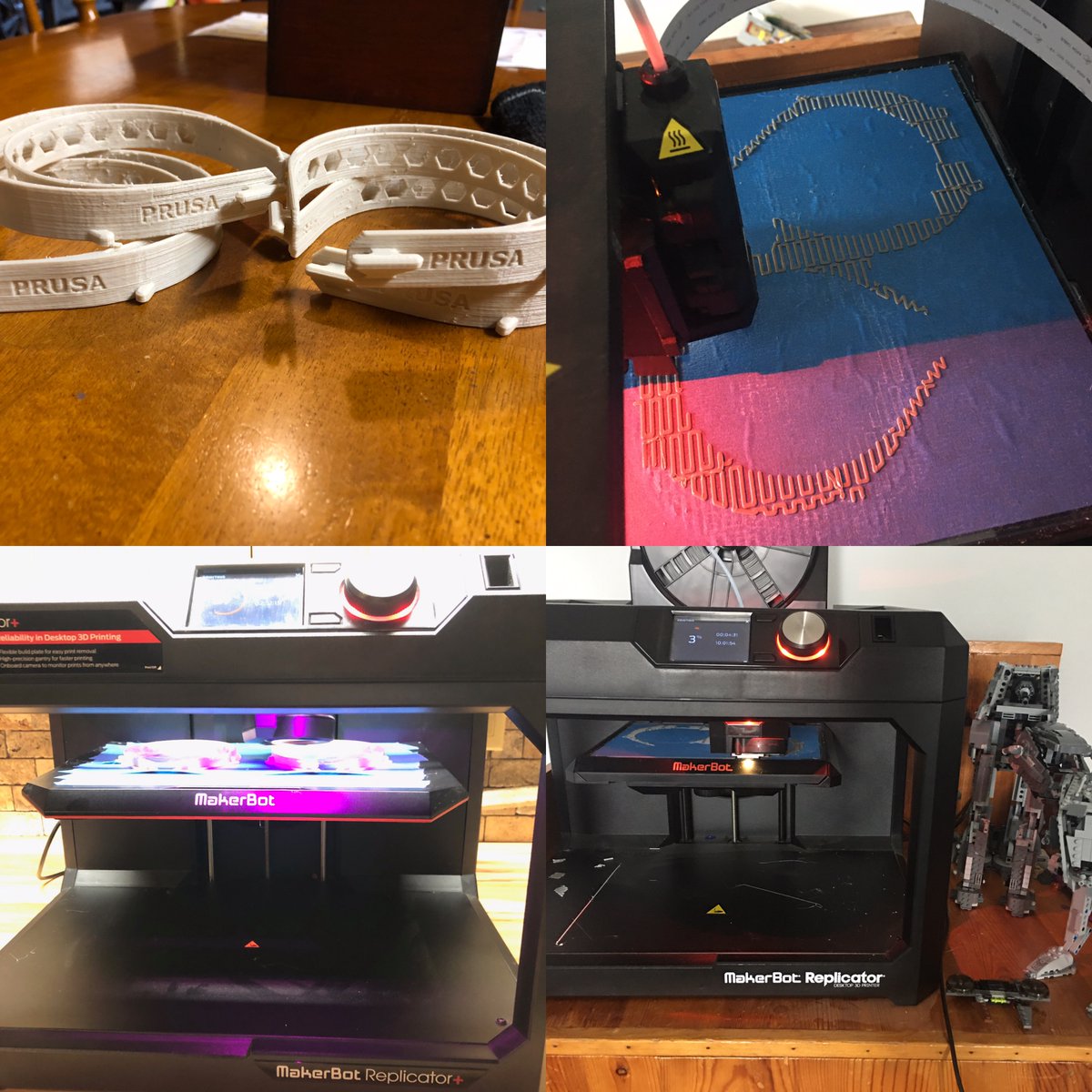 cgarrison5526's tweet image. Assisting @TTUGoldenEagles and special thanks to @austinpeay for sharing the file, @PSMSBulldogs Mrs. Brannon and I are 3D printing face shields for our TN medical professionals in response to COVID-19.  #PutnamStrong @makerbot @VITALK12 #FutureReadyPCSS