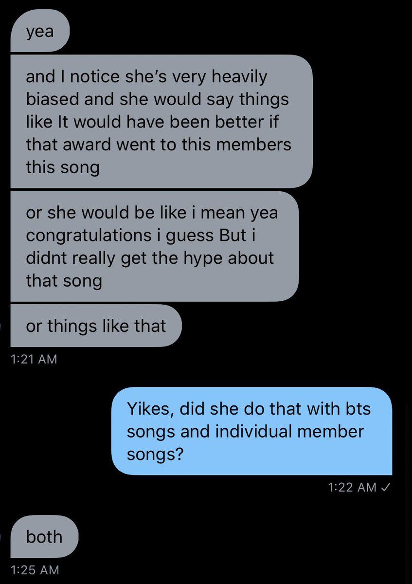 She did it so much knowing this person was already afraid to the point that they deactivated. “She would target mostly Jimin.”