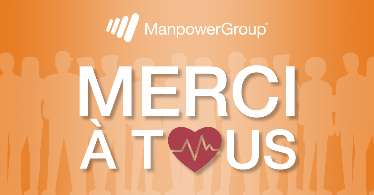 ManpowerGroupFR's tweet photo. Face à la crise du #covid19, nous tenons à remercier l’ensemble de nos équipes fortement mobilisées et engagées tous les jours pour soutenir et accompagner nos clients et nos intérimaires qui, sur le terrain sont touchés directement par cette épreuve.
#merci #NousSommesLà https://t.co/JRgtndpJSb
