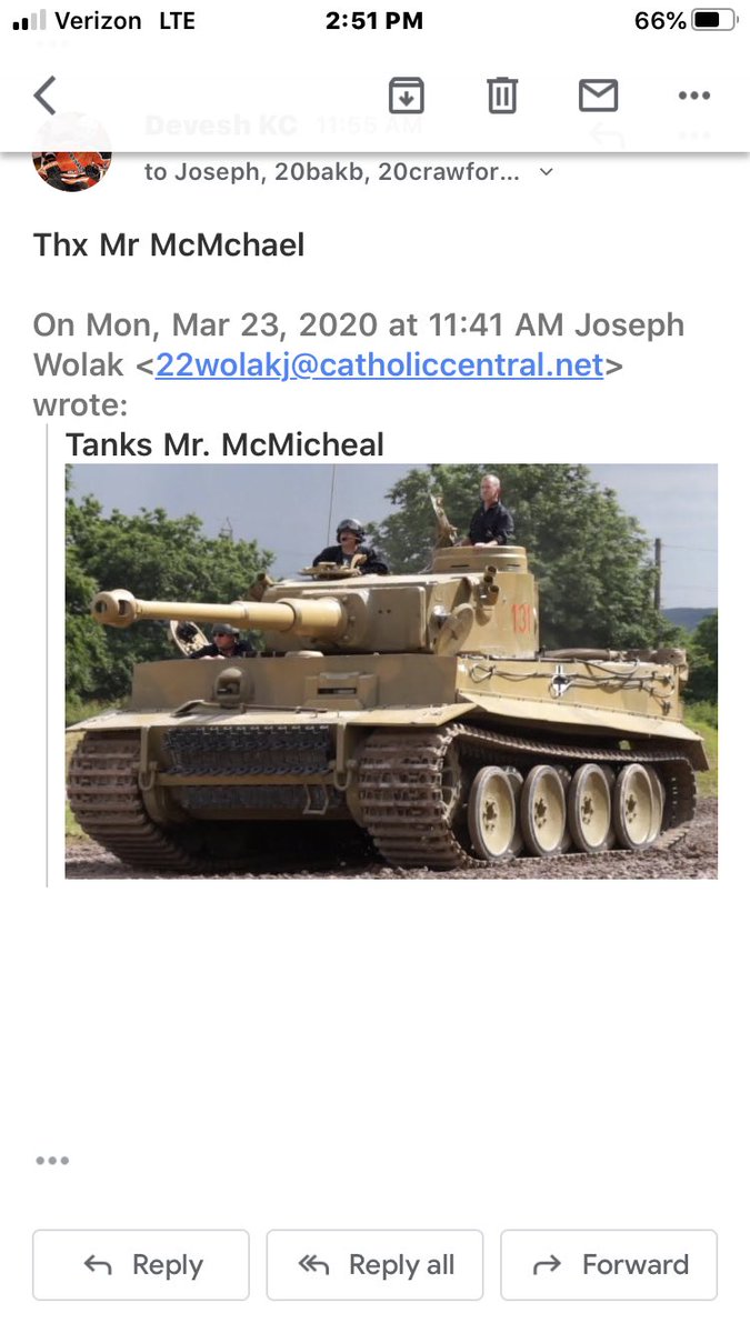 michael_szyman's tweet photo. The chain email for this from Mr. McMichael made my day. https://t.co/mgeUhXokdj