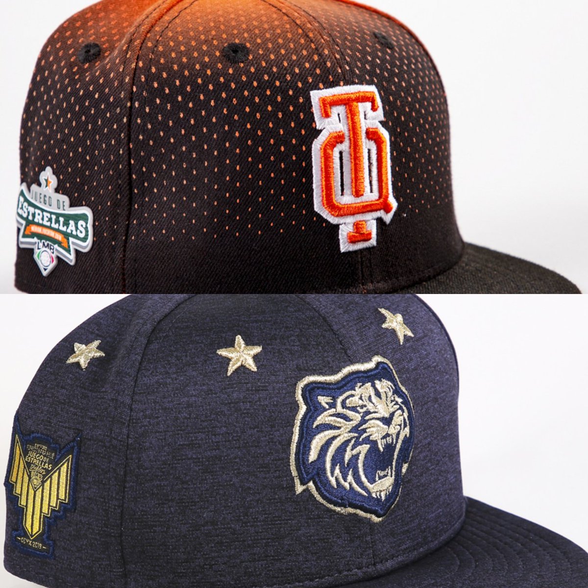 Aquí tenemos compitiendo estás gorras usadas en las últimas dos ediciones del Juego de las Estrellas de la <a href="/LigaMexBeis/">Liga Mex Beis</a> ¿Cúal de ellas es la que prefieres?
🔃 🧢 TQ naranja con negro 2018
❤️ 🧢 Logo Tigre dorado 2019

#65AñosRugiendo 🤩