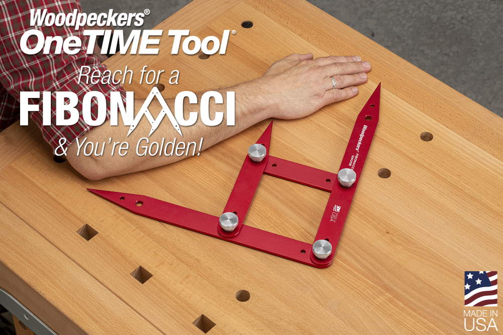 Woodcraft's tweet photo. Reach for @WoodpeckersTool Fibonacci Gauges when you want that golden ratio.. 1:1.618 - it's easy! When you want your design to look.. just right! Order today 3/24 by Midnight EST. https://t.co/2m5FuN0xEk #woodcraft #woodpeckers #onetimetool #fibonacci #goldenmean https://t.co/hp0vxDF4FZ