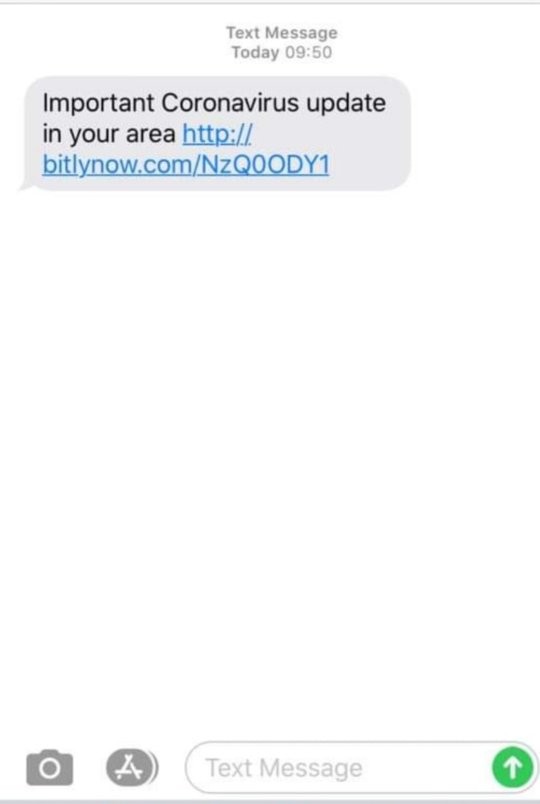 If you receive this text message then please DO NOT open it.

It is NOT from us and we believe it may be a scam.

Thanks.