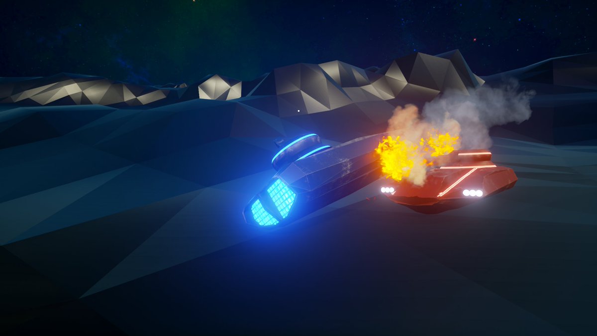 GamedevCala's tweet photo. Today's theme at @LowPolyDaily is 'Battle'. My lowpoly hovertank project is a perfect match :)

#lowpoly #lowpoly_dailies #UE4 #Blender3d https://t.co/zIJRqAGvKU