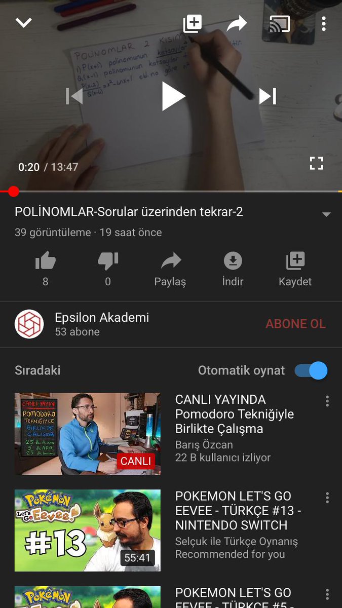 Videomuz yayındadır 🎉