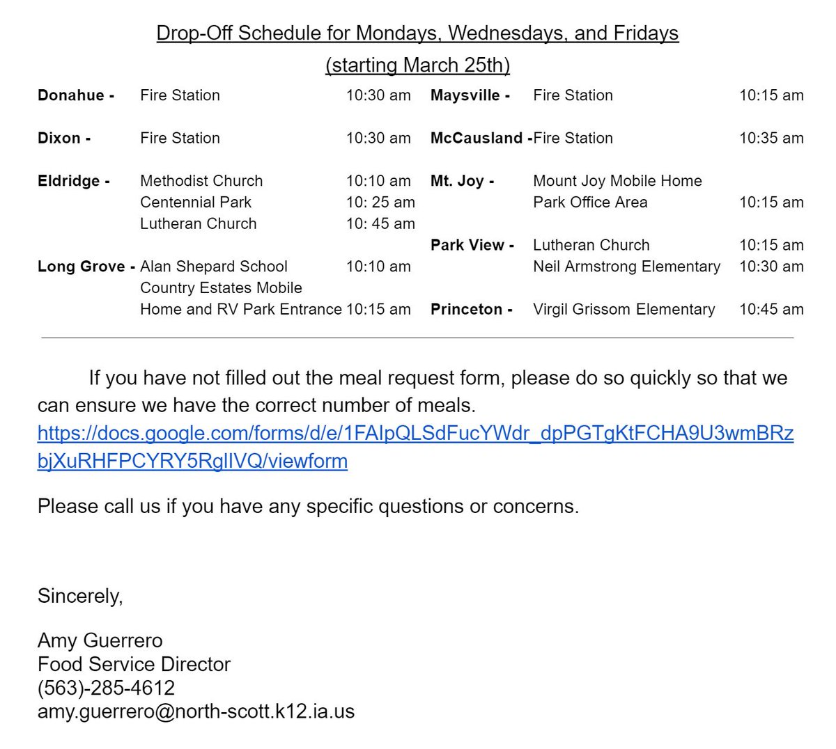 NorthScottCSD's tweet photo. To ensure the students of the district continue to receive healthy and nutritious meals during this unforeseen school closure, we will be providing meals to students. Please see the full letter for more details at: https://t.co/PKHiBJIf1K https://t.co/2rJhdrahyd