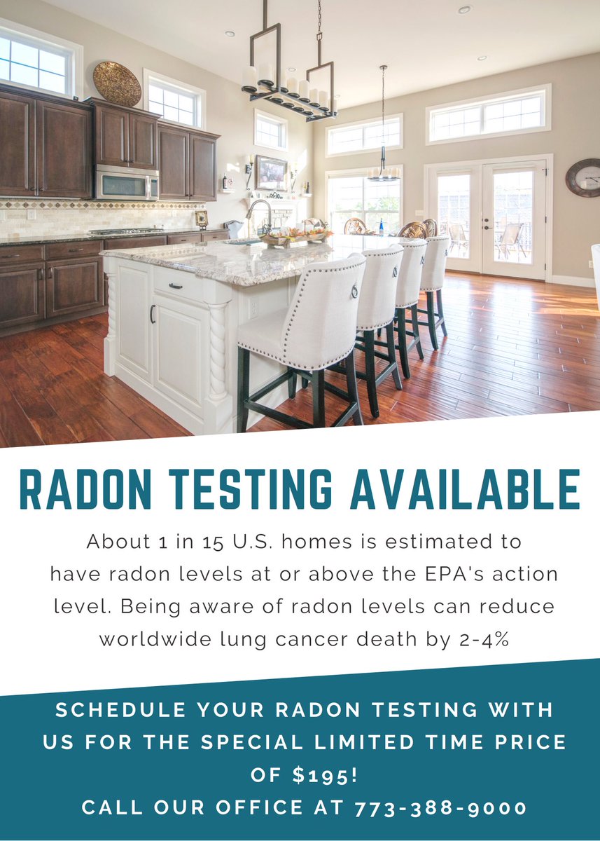 weinspectchi's tweet photo. Did you know that radon is the second leading cause of lung cancer and it can be buried underneath your home? Call our office today to schedule a radon test! https://t.co/C3tx6bwW5J