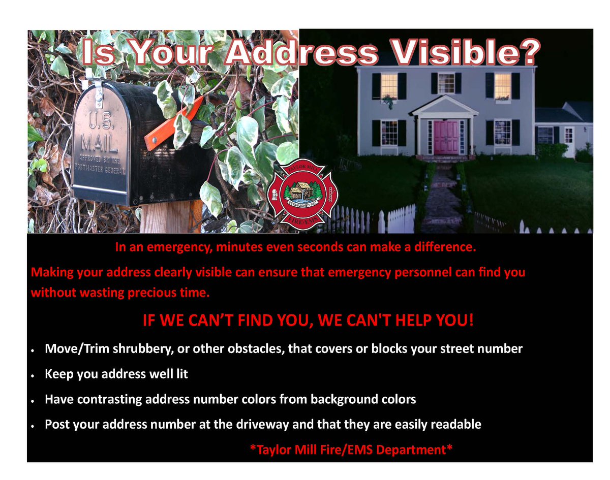 tmfireky's tweet image. Please check your address numbers...