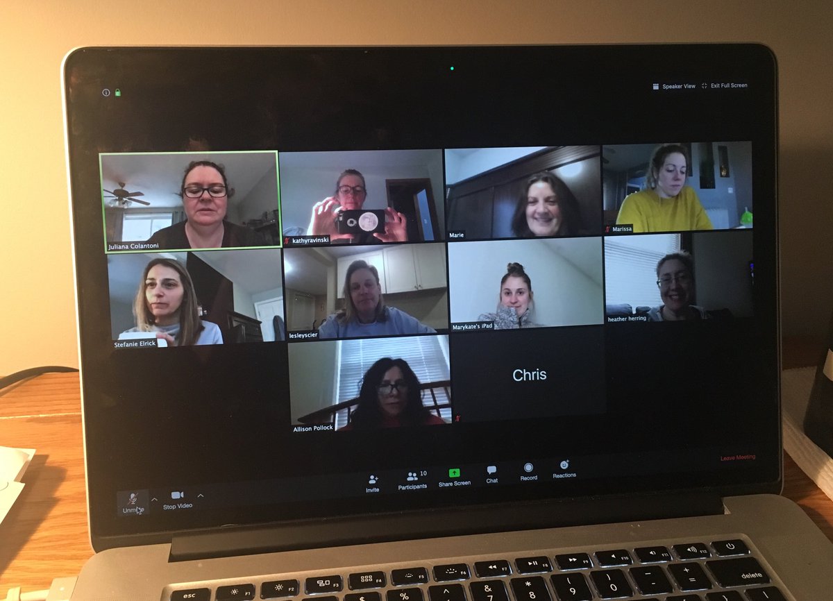 We are making this happen one Zoom meet up at a time.  Stay strong.  Keep breathing.  One day at a time.  (Hair washing optional!?!?!). Missing our little humans for sure!  #medfieldps ⁦<a href="/MemorialPreK1/">Melissa Bilsborough</a>⁩ @mempk1