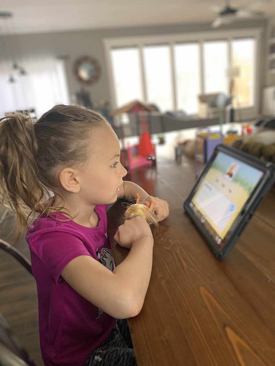 Sweet Olivia doing her Lexia time this morning!
#InThisTogetherLPS #ShareTheGoodLPS