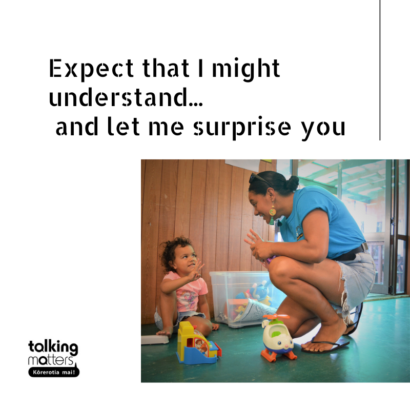 TalkMattersNZ's tweet photo. By the time a child turns 3yrs old, 80% of their brain connections have formed. Mīharo! Let's aim high for the pēpi in our lives and share the richest of language with them. Let's show them we believe they're clever and make space for them to show us. https://t.co/b9UKKuJBlK
