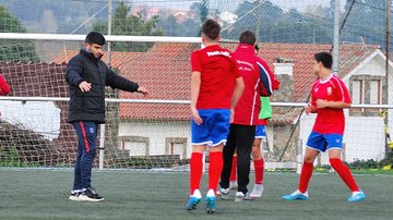 ADR Numancia de Ares. Eloy y  Dani Espiñeira entrenadores de cadetes.