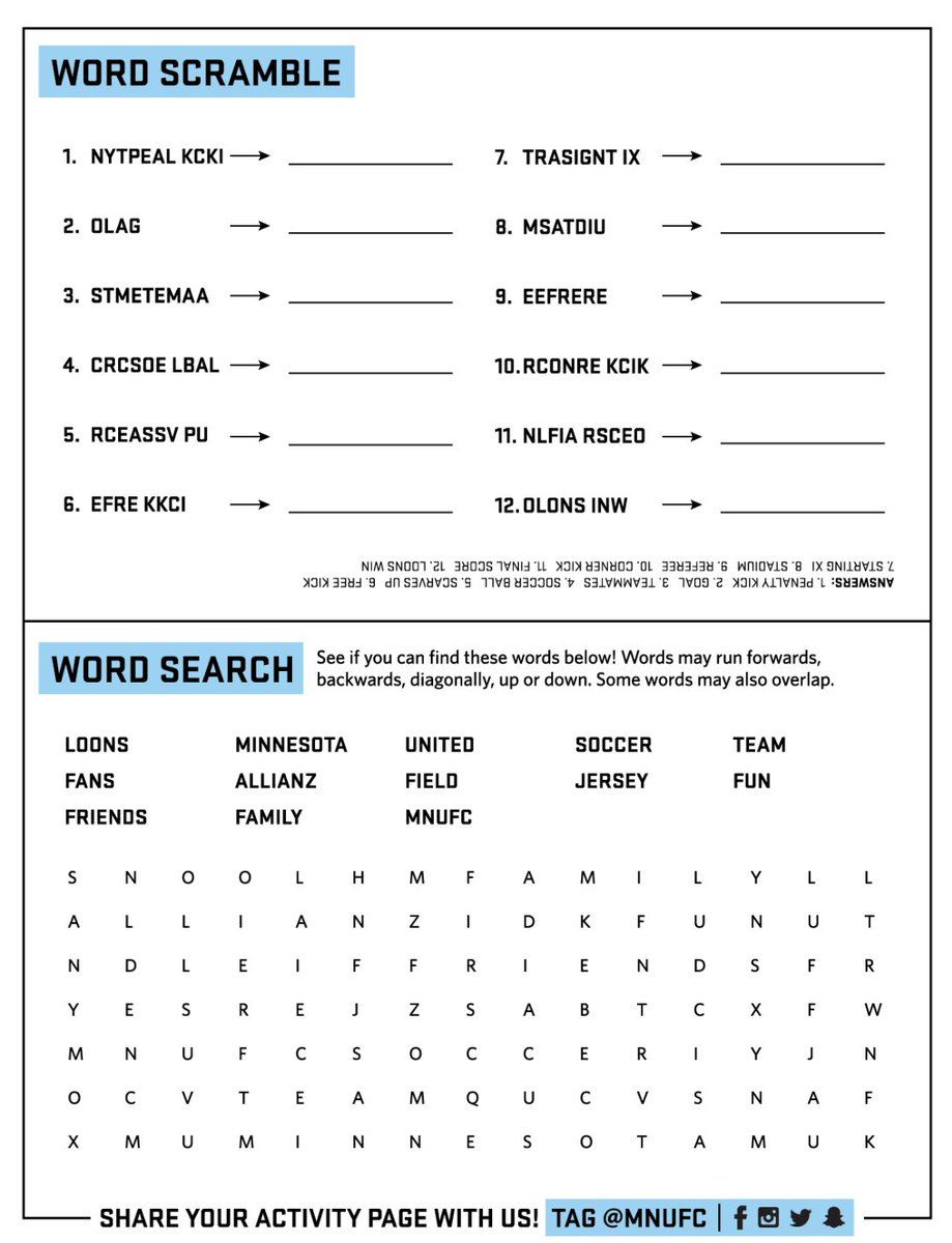 MNUFC's tweet image. Words with Loons