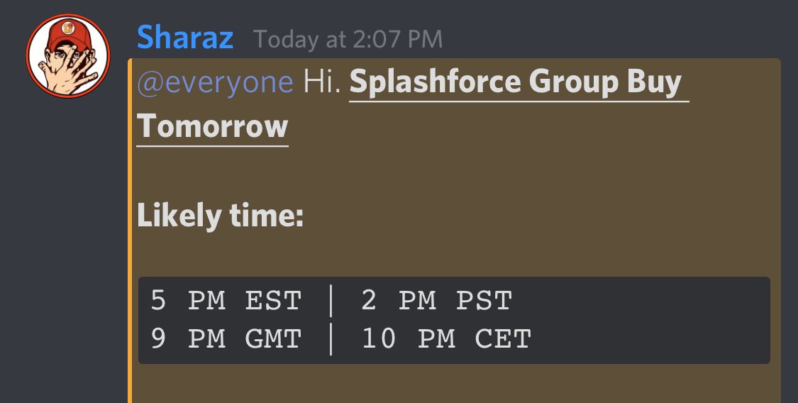 Join_Wolfpack's tweet image. We’re lucky enough to be one of the only groups to get a Splash Force groupbuy tomorrow thanks to @Splashforcebot. 🌊

Want to join before then? We’ll pick a few people who Retweet &amp;amp; Follow to get a FREE spot before then! 🐺📩