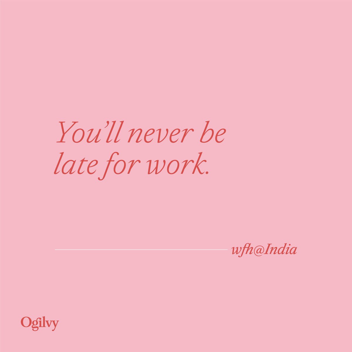 Ogilvy_India's tweet photo. In times of trouble, our creative talent gives #WorkingFromHome the flip it needs.

Check out their take below 👇 https://t.co/j3UNOez8rP