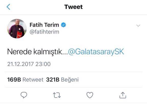 Tedavi sonrası da aynı tweetten istiyoruz hocam ! 
 #fatihterim