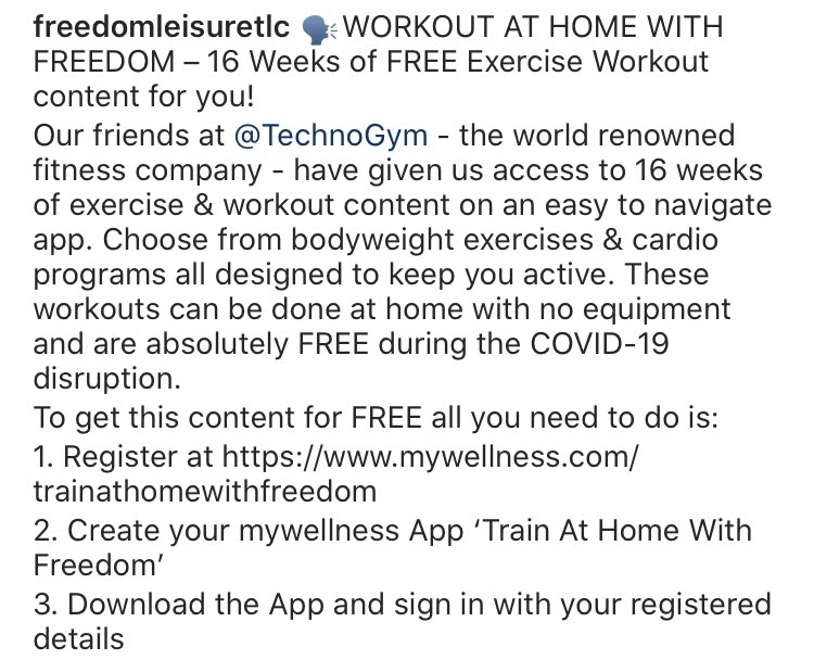 FreedomTLC's tweet photo. Work out for FREE for FREEDOM 💪🏼 https://t.co/eeTAA6vZCN https://t.co/iilHULNBuu