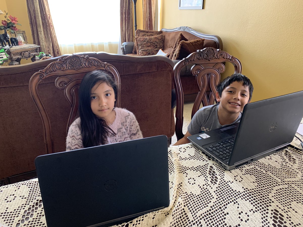 Catching up with the kiddos on Google Hangout was the perfect start to remote learning. Check out some of my kiddos in action #loveMHE