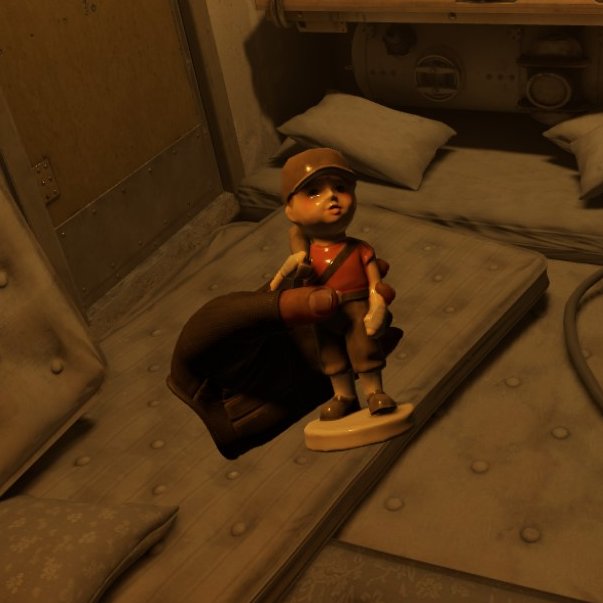 ObeseJesus69's tweet photo. okay the scout figurine in #HalfLifeAlyx is too cute https://t.co/XFyqw2NhHC