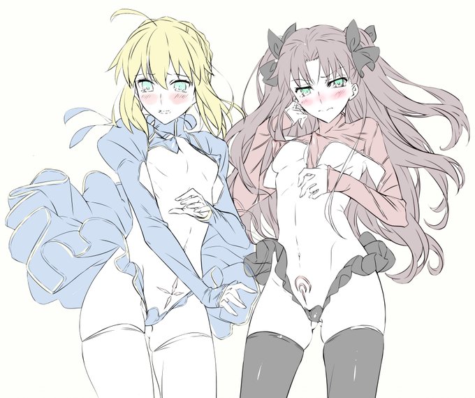 セイバーさんと遠坂さん 