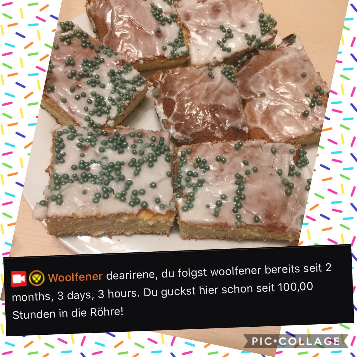 Da hab ich heute wohl die 100 Stunden beim <a href="/woolfener/">Woolfener</a> geknackt! Zur Feier dieses Meilensteins gibts auch Kuchen 🍰 😁🥰