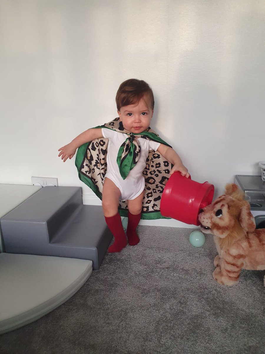 Amanda_Mackie's tweet photo. @CogsEducation This is our little Superhero "Captain No-Pants" he's had loads of fun today saving the world with "Super-Dad" - mission accomplished! 💪👨‍👦🌍😎 #supwrheroe #tinyminds #allinthistogether #COVIDー19 #cogseducation @Jay_Griffo https://t.co/rRZW5PaAu6