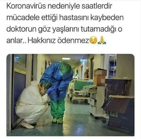 bilginingemisi's tweet photo. Sağlık çalışanlarının bu mücadelesi çok değerli. #sağlıkbakanlığı #COVIDー19 #koronavirüs #CoronavirusOutbreak #kızımiçin #Corona OHAL Can Ataklı Acil #SağlıkBakanı #fatihterim  #YaşamakİçinÜcretliİzin ÜCRETİNİ ATATÜRK ÖDEDİ https://t.co/v4dTVHavfe